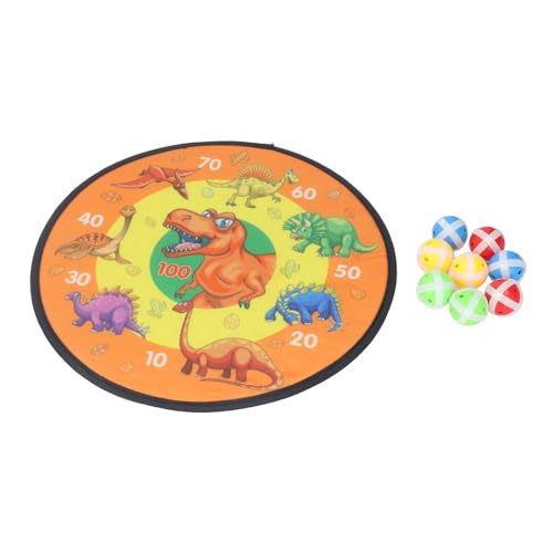 Stick -Dart -Board -Spielzeug für Kinder Dinosauriermuster Werfen Spieler Eltern -Kinder -Interaktion Stick Ball Dartboard mit Doppelseitigen Stockbällen für Verschiedene von Itonash