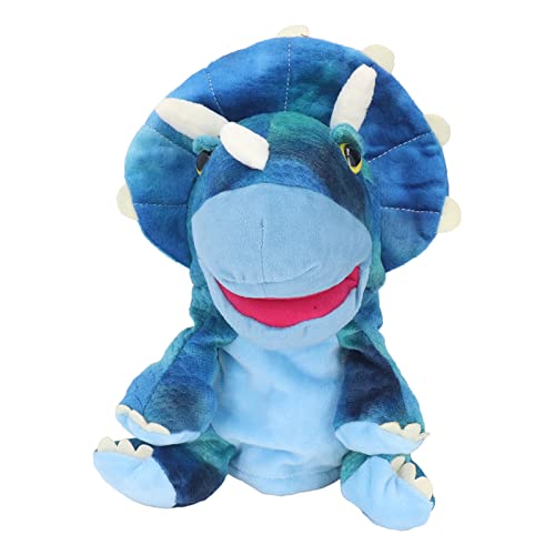 Tierische Handpuppen, Weiche und Leichte Plüschpuppe mit Beweglichem Mund Zum Geschichtenerzählen, Unterrichten und Rollenspielen, Perfekte Geschenkidee für (Blau 25cm) von Itonash