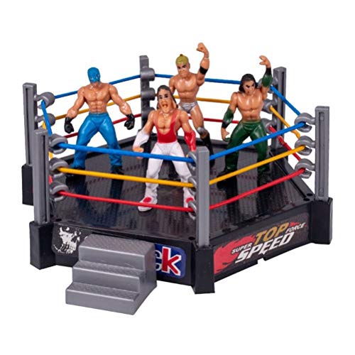 Wrestling Toys, Wrestler Warrior Toys Funny Wrestling Ring Set Kids Toys Ring und Prop Kampfspielzeug Wrestling Wrestler Spielzeug Kinder (Grau) von Itonash