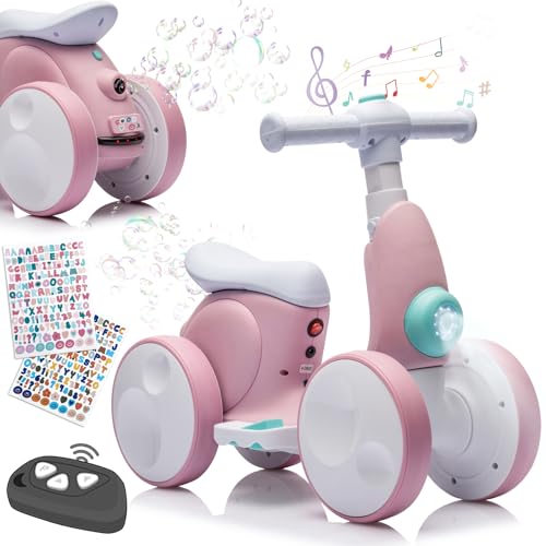 Laufrad Elektrisch 6V ab 1-4 Jahre mit Seifenblasenmaschine für Jungen Mädchen, 4 in 1 Kinder Fahrrad für 12-48 Monate mit Musik, LED-Lichter, Geschenk für Geburtstag, Weihnachten, Rosa-weiß Laufrad Elektrisch 6V ab 1-4 Jahre mit Seifenblasenmaschine für Jungen Mädchen, 4 in 1 Kinder Fahrrad für 12-48 Monate mit Musik, LED-Lichter, Geschenk für Geburtstag, Weihnachten, Rosa-weiß von Itslife
