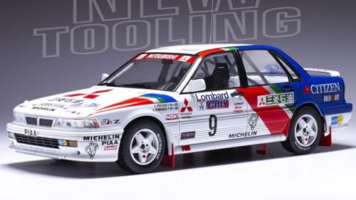 Modell in Maßstab Ixo Model kompatibel mit MITSUBISHI GALANT VR-4 N.4 RAC RALLY 1990 VATANEN-BERGLUND 1:18 MODEL SCALE 18RMC192B 241220 von Ixo Model