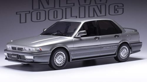 Modell in Maßstab Ixo Model kompatibel mit Mitsubishi Galant VR-4 1987 Silber 1:18 Modell Maßstab 18CMC191 241217 von Ixo Model