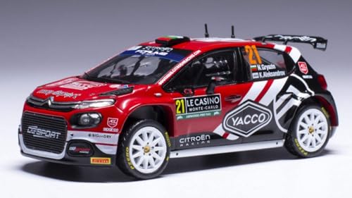 Modell in Scala Ixo Model kompatibel mit CON Citroen C3 Rally 2 N.21 Rally Monte Carlo 2024 GRYAZIN-ALEKSANDROV 1:43 Modell Maßstab RAM917 241217 von Ixo Model