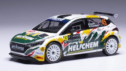 Modell in Scala Ixo Model kompatibel mit CON HYUNDAI i20 Rally 2 N.45 Rally Monte Carlo 2024 VOSSEN-VISSENBERG 1:43 Modell Maßstab RAM920 241217 von Ixo Model