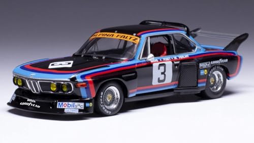 Modell in Scala Ixo Model kompatibel mit Con BMW, 3,5 CSL N.3 Silverstone 1976 GR.5 Grohs-DE FIERLANT 1:43, Modell GTM166 241217 von Ixo Model