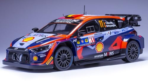 Modell in Scala Ixo Model kompatibel mit Hyundai i20 N WRC N.11 Central Europa. Rally 2023 NEUVILLE-WYDAEGHE 1:18 Modell Maßstab 18RMC193 241217 von Ixo Model