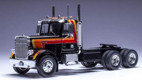 Modellino Scala kompatibel mit Con Freightliner FLC 120 64 T 1977 Schwarz 1:43 IXO Modell TR186 von Ixo Model