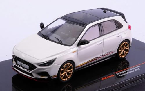 Modellino Scala kompatibel mit Hyundai i30 N Drive-N Limited Edition 2022 MET.White 1:43 IXO Modell MOC336 von Ixo Model