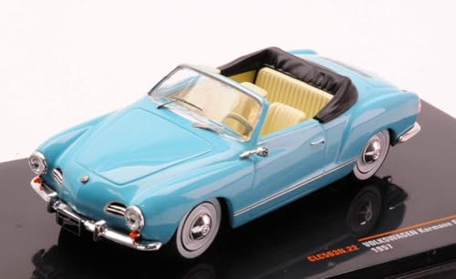 Modellino Scala kompatibel mit VW Karmann GHIA 1955 Hellblau 1:43 IXO Modell CLC563 von Ixo Model