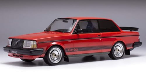 Modellino Scala kompatibel mit Volvo 240 Turbo Custom 1987 Rot 1:18 IXO Modell 18CMC177 von Ixo Model