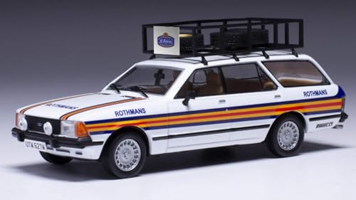 Scala Modell kompatibel mit Ford Granada MK II Turnier ROTHMANS 1980 Rally Assistance 1:43 IXO Model RAC435 von Ixo Model