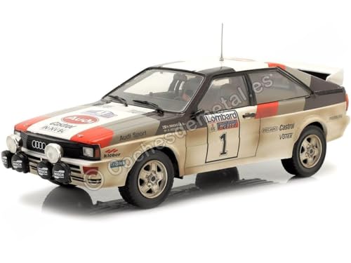 1982 Audi Quattro A1 Nr. 1 Mikkola/Hertz Gewinner Lombard RAC Rallye Schmutzig 1:24 IXO Models 24RAL010A von Ixo Models