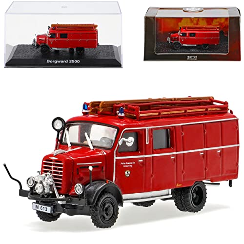 Ixo Borgward 2500 Feuerwehr Stadt Ismaning Rot 1/72 Atlas Modell Auto von Ixo