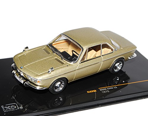 Ixo B*M*W 2000 CS 120 Coupe Beige Silber 1962-1972 1/43 Modell Auto mit individiuellem Wunschkennzeichen von Ixo