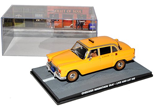 Ixo Checker Marathon Taxi Leben und Sterben Lassen J. Bond 007 1/43 Modell Auto mit individiuellem Wunschkennzeichen von Ixo