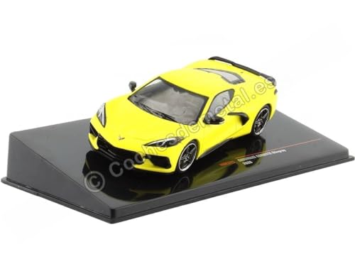 Ixo Chevrolet Corvette C8 2020 Gelb Modellauto 1:43 von Ixo