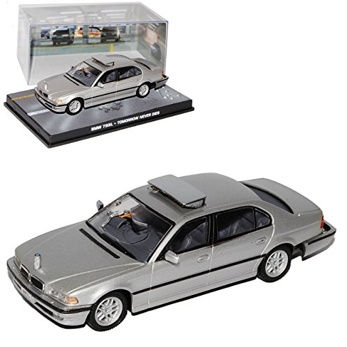 Ixo Def. Vitrine B*M*W 7er 750iL E38 Silber 1994-2001 J. Bond 1/43 Modell Auto von Ixo