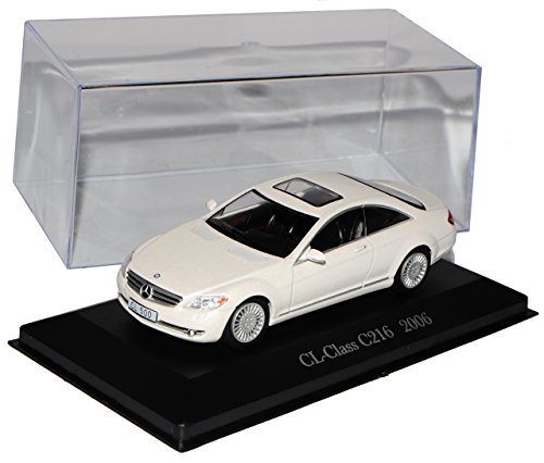 Ixo Defekte Vitrine Mercedes-B CL-Klasse C216 Coupe Weiss 2006-2013 Inkl Zeitschrift Nr 69 1/43 Modell Auto mit individiuellem Wunschkennzeichen von Ixo