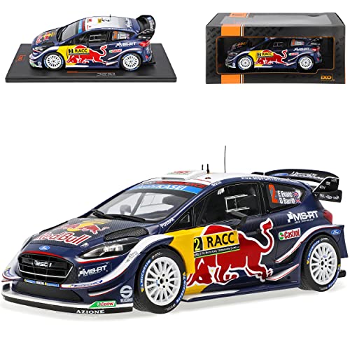 Ixo Ford Fiesta WRC Nr 2 Evans Barritt Rally Catalunya 2018 1/18 Modell Auto mit individiuellem Wunschkennzeichen von Ixo