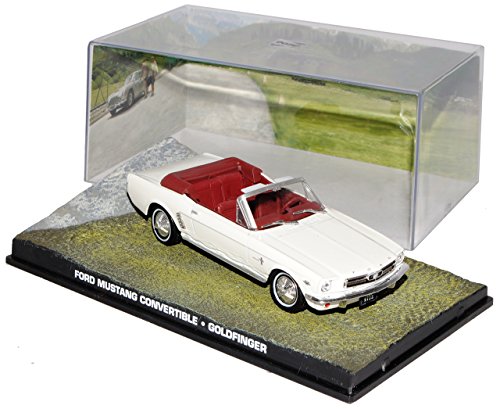 Ixo Ford Mustang Cabrio Weiss Goldfinger J. Bond 007 1/43 Modell Auto mit individiuellem Wunschkennzeichen Ixo Ford Mustang Cabrio Weiss Goldfinger J. Bond 007 1/43 Modell Auto mit individiuellem Wunschkennzeichen von Ixo