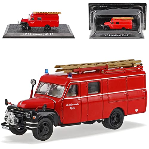 IXO Hanomag LF 8 AL 28 Feuerwehr Rot 1/72 Atlas Modell Auto von IXO