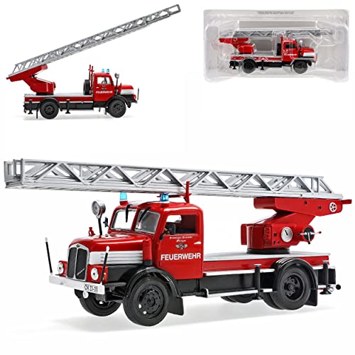 Ixo IFA S4000 Drehleiter DL25 Feuerwehr DDR 1958-1967 1/43 Modell Auto von Ixo