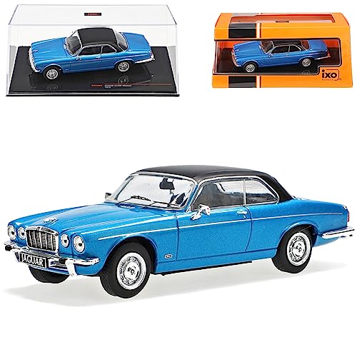 Ixo Jaguar XJ Serie II XJ12C Coupe Blau 2. Generation 1973-1979 1/43 Modell Auto mit individiuellem Wunschkennzeichen von Ixo