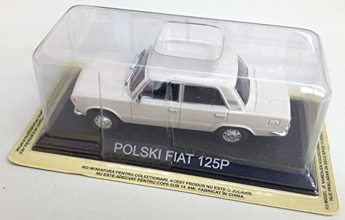 Ixo - MAGLCFI125P – Fiat 125P Polski 1967 Limousine, 4 Türen, Weiß, Lieferung in Blisterverpackung – Maßstab 1:43 von Ixo