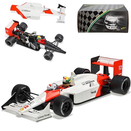 Ixo McLaren Hond. MP4/4 Ayrton Senna GP Japan 1988 Nr 12 1/18 PremiumX3 Modell Auto mit individiuellem Wunschkennzeichen von Ixo