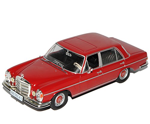 Ixo Mercedes-Benz S-Klasse 300SEL Limousine Rot Braun 6.3 1968 W109 1965-1972 Inkl Zeitschrift Nr 24 1/43 Modell Auto mit individiuellem Wunschkennzeichen von Ixo