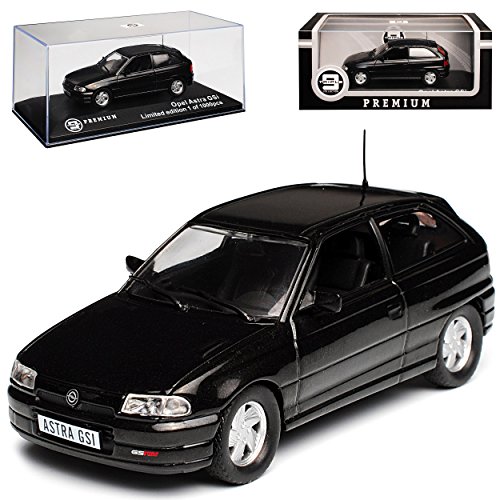 Ixo Opel Astra F GSI 16V 3 Türer Schwarz 1991-2000 limitiert 1 von 1000 Triple 9 1/43 Modell Auto von Ixo