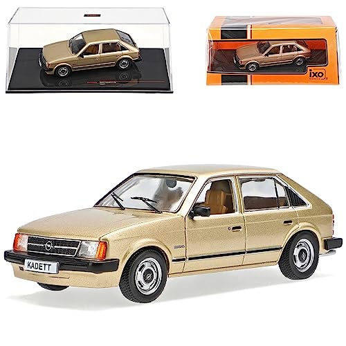 Ixo Opel Kadett D 5 Türer Gold Beige 1979-1984 1/43 Modell Auto mit individiuellem Wunschkennzeichen von Ixo