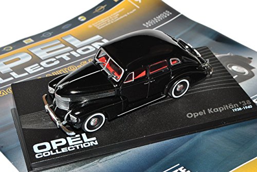 Ixo Opel Kapitän Limousine Schwarz 1938-1940 Inkl Zeitschrift Nr 90 1/43 Modell Auto von Ixo