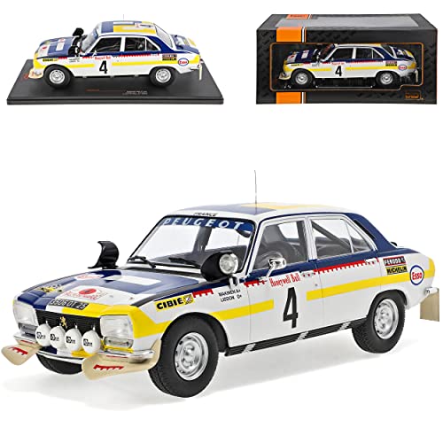 Ixo Peugeot 504 Ti Rally Nr 4 Mäkinen Marokko 1975 1/18 Modell Auto von Ixo