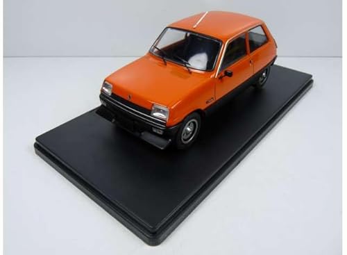 Ixo Renautl R5 5 Orange 1. Generation 1972-1984 mit Sockel 1/24 Modell Auto mit individiuellem Wunschkennzeichen von Ixo