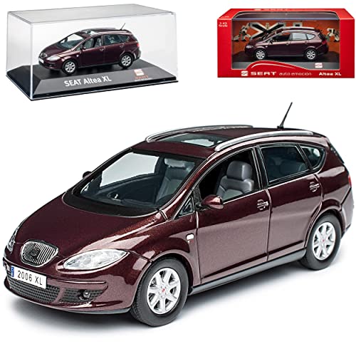 IXO Seat Altea XL Dunkel Rot 2006-2015 1/43 Modell Modell Auto von IXO