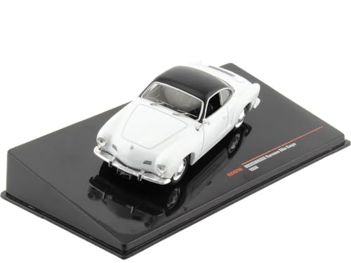 Ixo VW Karmann GHIA Coupe 1962 weiß schwarz Modellauto 1:43 Models von ixo models