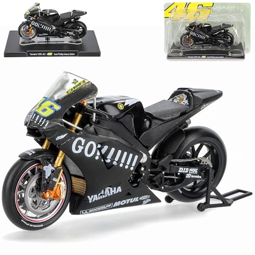 Ixo Yamah. 2004 YZR-M1 Valentino.Rossi Test Phillip Island Mit Sockel 1/18 Modell Motorrad Ixo Yamah. 2004 YZR-M1 Valentino.Rossi Test Phillip Island Mit Sockel 1/18 Modell Motorrad von Ixo