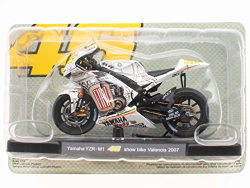 Ixo Yamah. 2007 YZR-M1 Valentino.Rossi Show Bike Valencia Mit Sockel 1/18 Modell Motorrad von Ixo