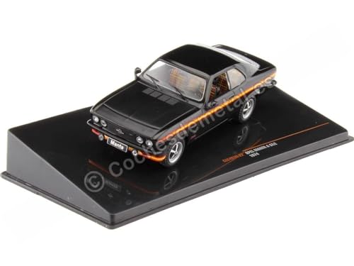 ixo models kompatibel mit Opel Manta A GT/E Black Magic 1974 schwarz Modellauto 1:43 von Ixo