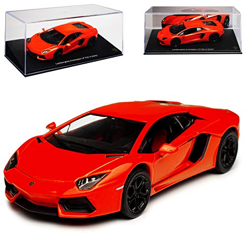 Ixo Lamborgihini Aventador LP700-4 Coupe Orange Ab 2011 1/43 Atlas Modell Auto von Ixo