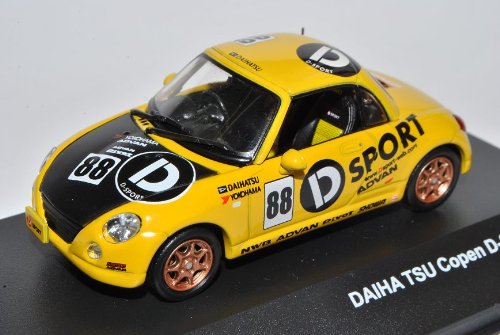 J-Collection Daihatsu Copen D-Sport Gelb Racing 1/43 Modell Auto von J-Collection