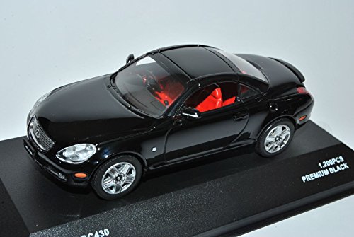 J-Collection Lexus SC430 Coupe Schwarz 1/43 Modell Auto mit individiuellem Wunschkennzeichen von J-Collection