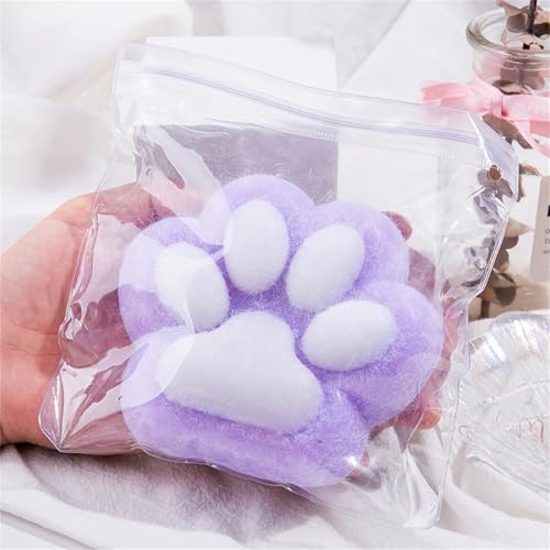 Cat Paw Squishy, Handmade Cat Paw Squishy, Giant Cat Paw Squishy Jumbo, 5 Inch Cat Paw Giant Paw Squishy Fidget Toys, Squishy Cat Paw Squeeze Toys (Purple) von JABALUX