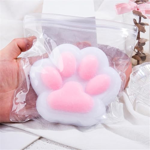 Cat Paw Squishy, Handmade Cat Paw Squishy, Giant Cat Paw Squishy Jumbo, 5 Inch Cat Paw Giant Paw Squishy Fidget Toys, Squishy Cat Paw Squeeze Toys (White) von JABALUX