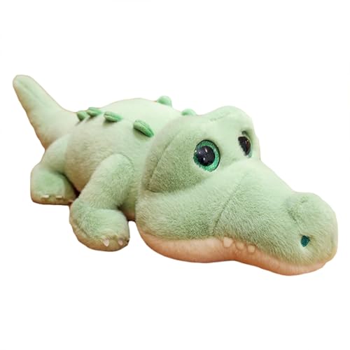 JABALUX Krokodil Kuscheltier Kawaii Plüschtier Krokodil Spielzeug Kissen zum Kuscheln & Spielen Plüschpuppen Krokodil Stofftier Geschenk für Kinder (35 cm) von JABALUX