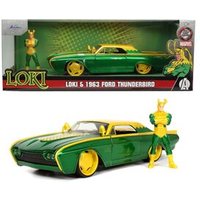 JADA TOYS 253225026 1:24 Marvel LokiFord Thunderbird 1 von JADA TOYS