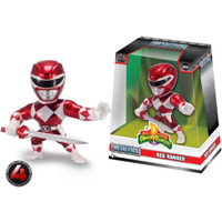 JADA TOYS 253251000 Power Ranger 4" Red Ranger Figure - Die-cast Figur 10 cm, rot von JADA TOYS