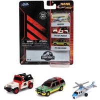 JADA TOYS 253251012 Jurassic Park 3-Pack A Nano Cars von JADA TOYS