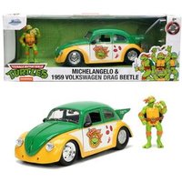 JADA TOYS 253285002 1:24 Turtles 1959 VW Drag Beetle von JADA TOYS